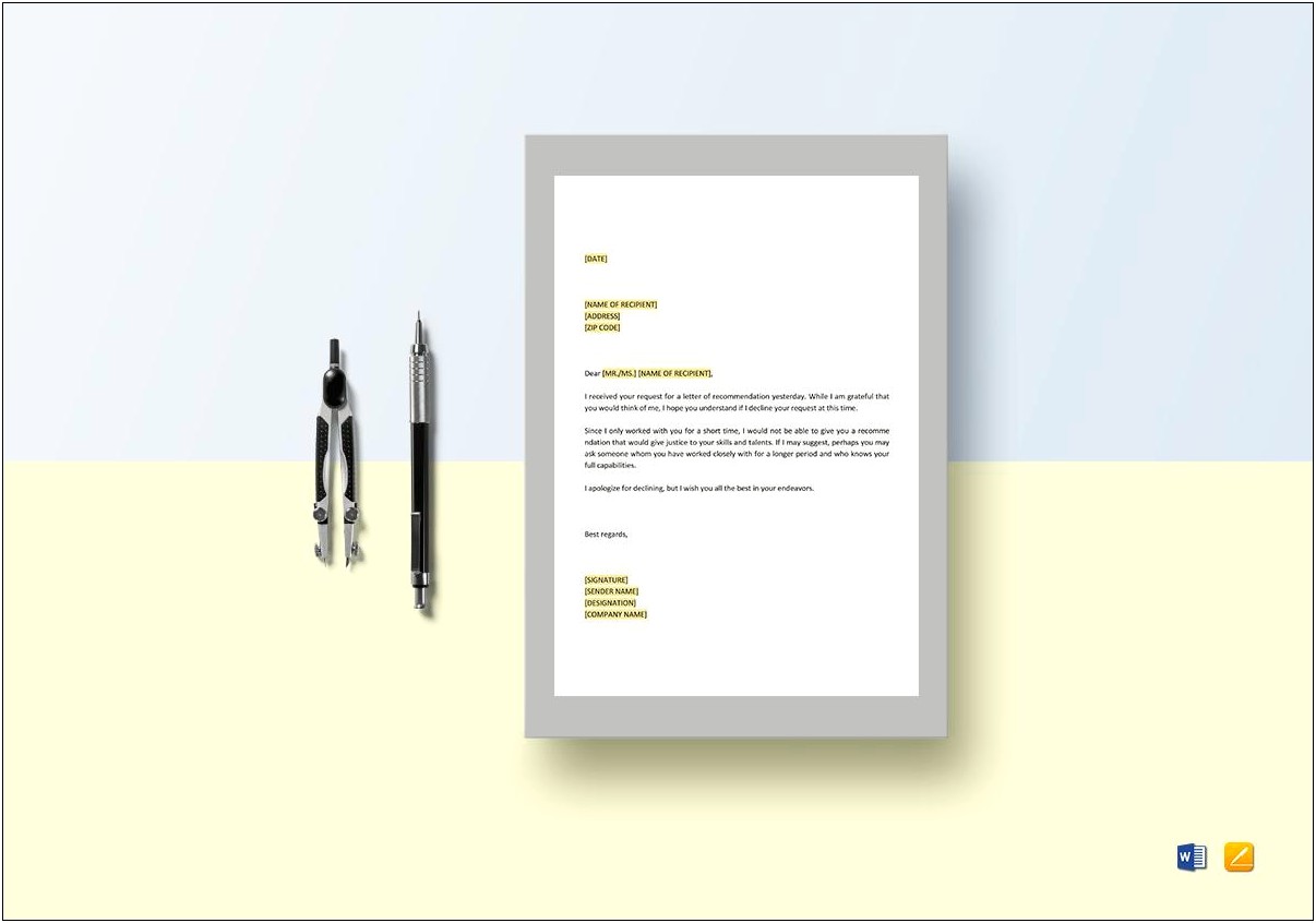 Letter Of Recommendation Google Docs Template