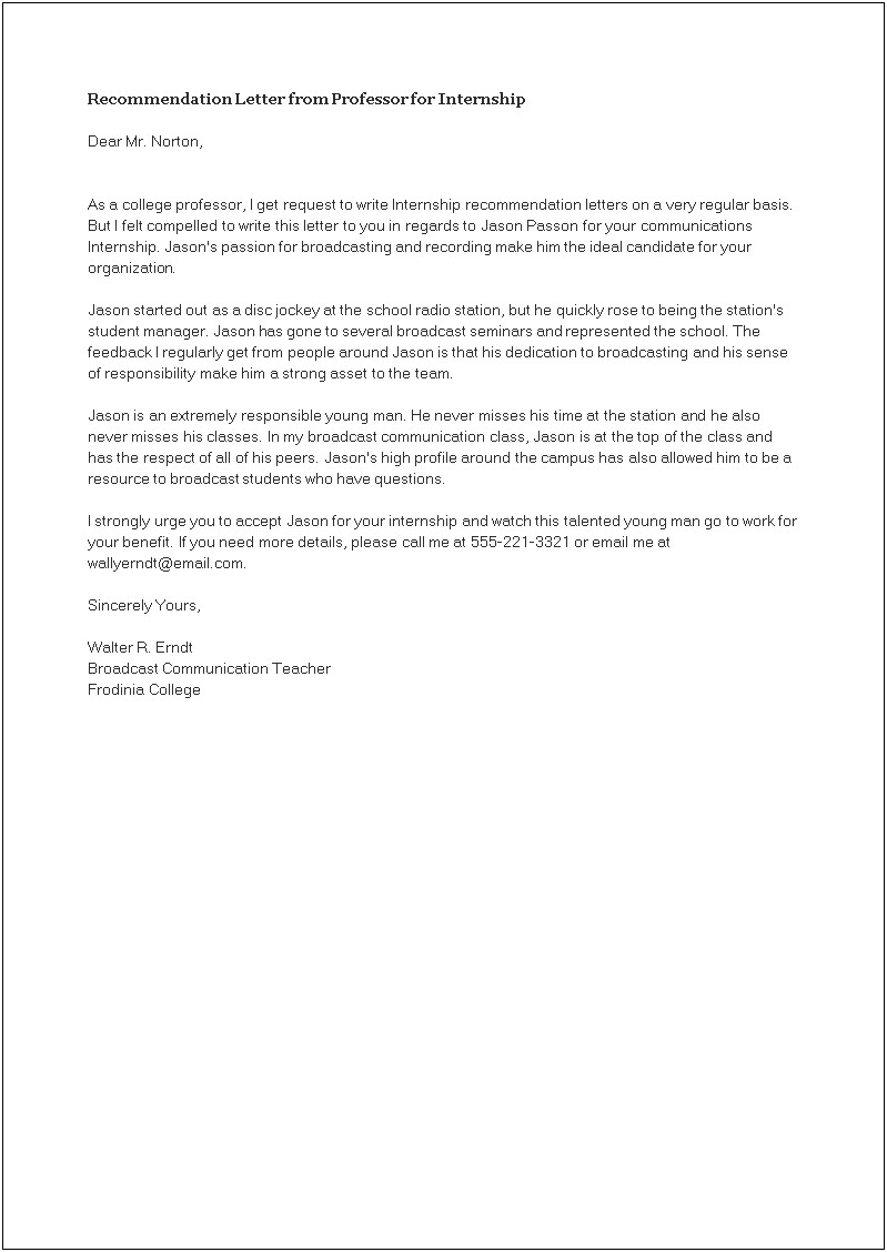 Letter Of Recommendation Request Template Medical School