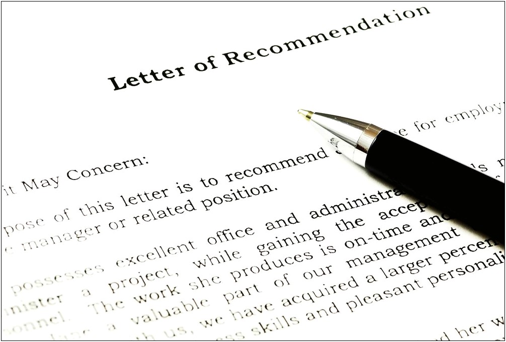 Letter Of Recommendation Template Office Manager