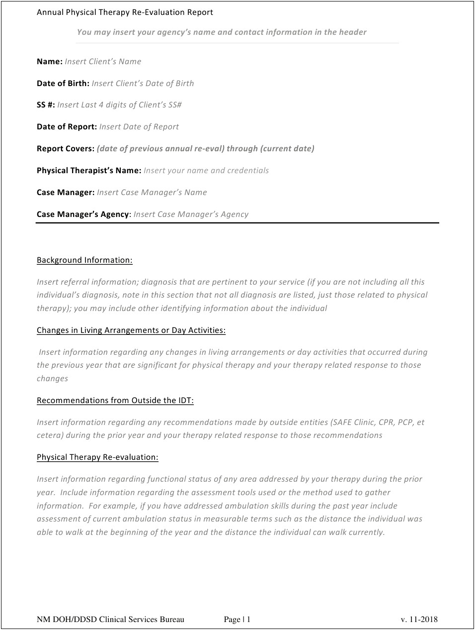 Letter Of Resignation Template For Physical Therapy