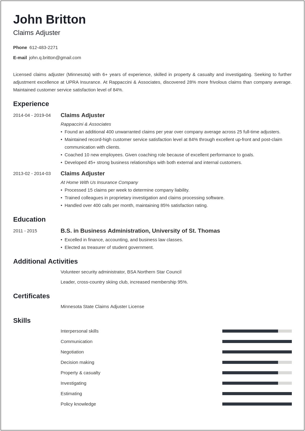 Letter Of Satisfaction Template For Insurance Claim