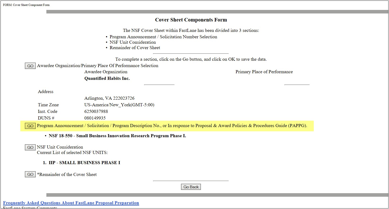 Letter Of Support For Nsf Grant Sample Template