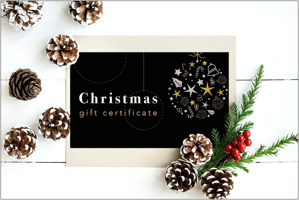 Letter Size Spa Gift Certificate Template