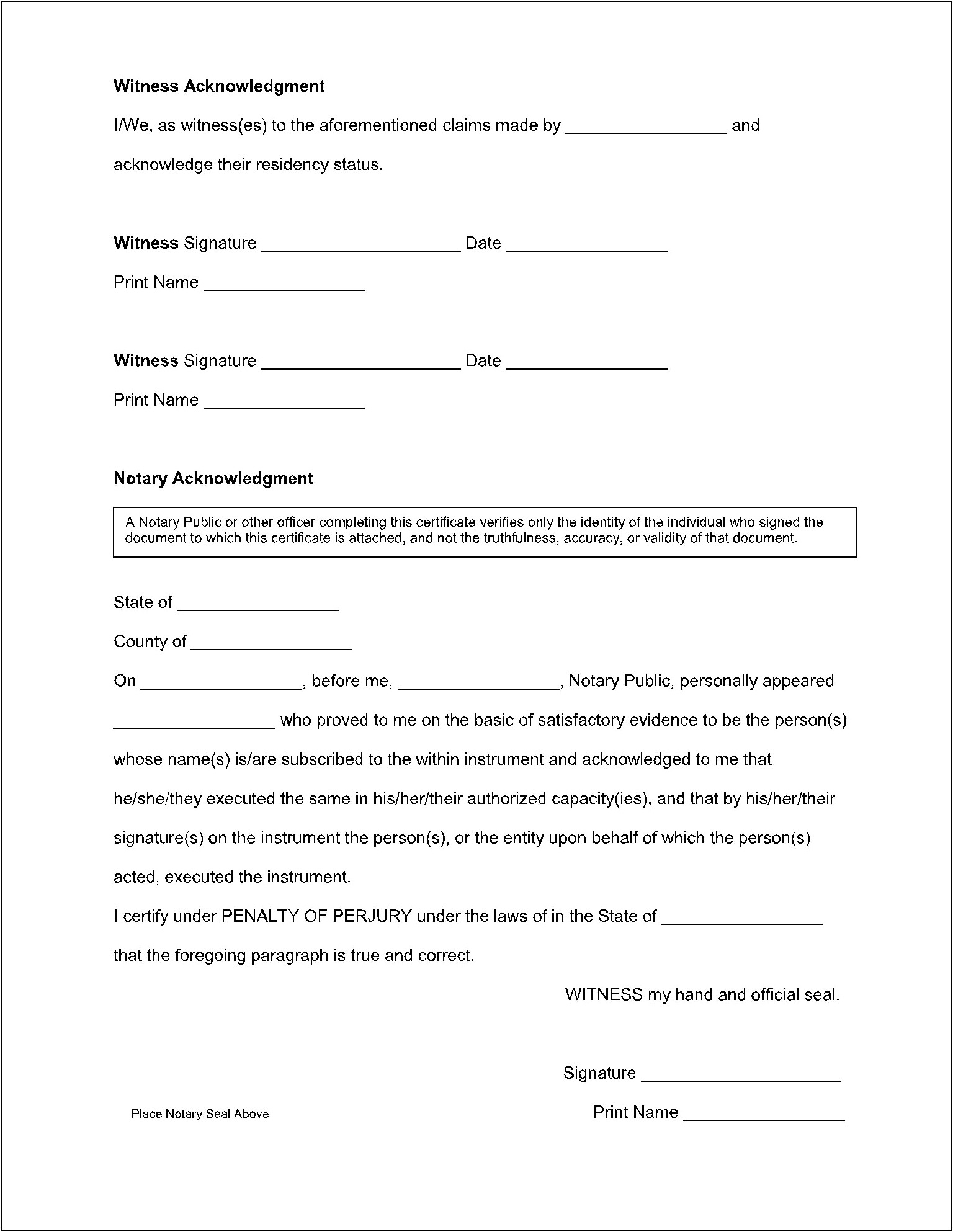 Letter Stating Residence Of Spouse For School Template