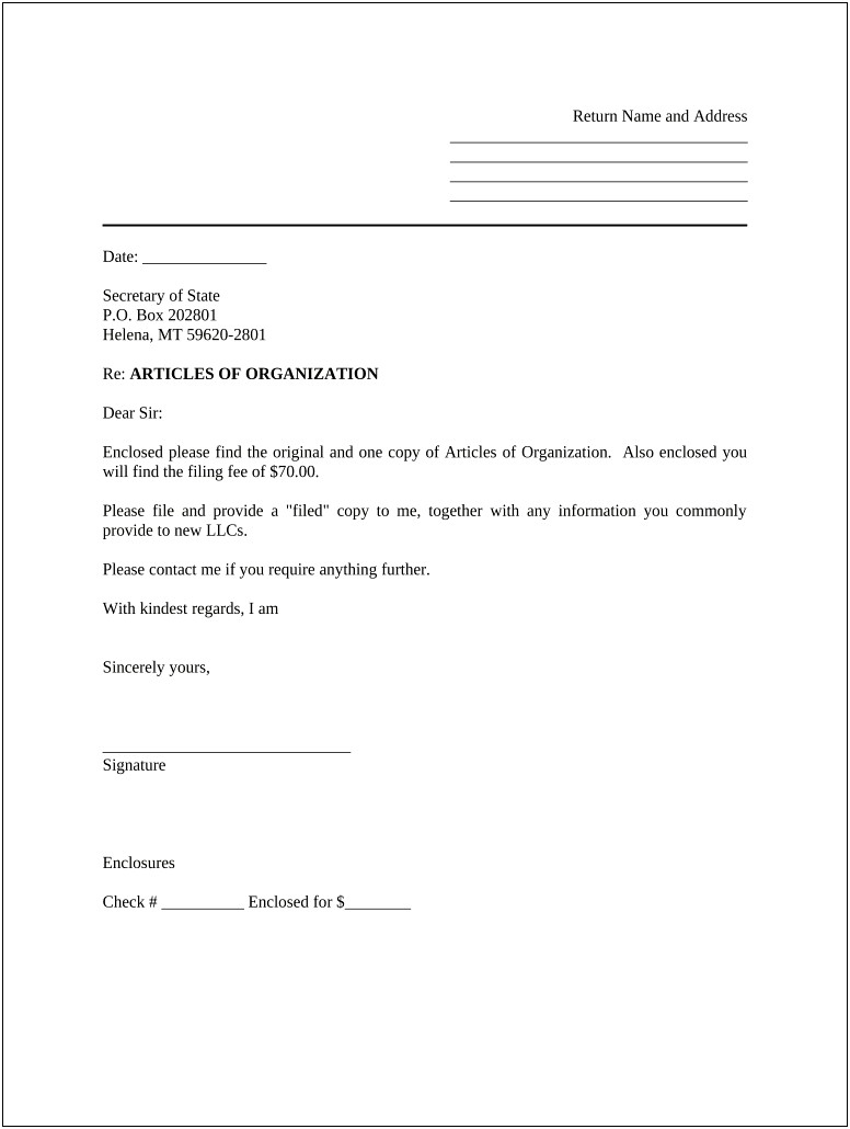 Letter Template For Certificate Of Incorporation