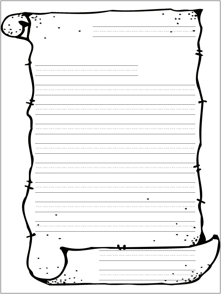 Letter Template For Kids With Lines