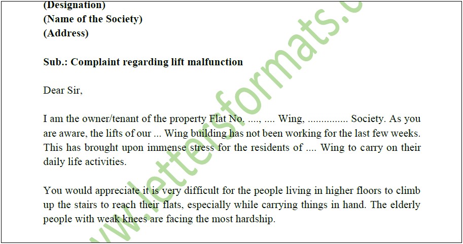 Letter Template For Tenants Not Closing The Gate