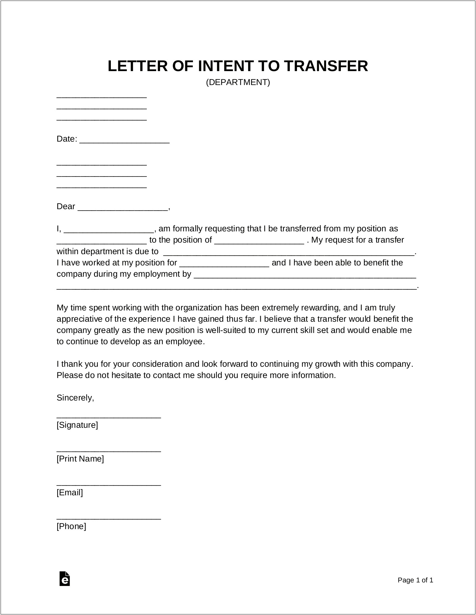 Letter Template Requesting Status Of Employ