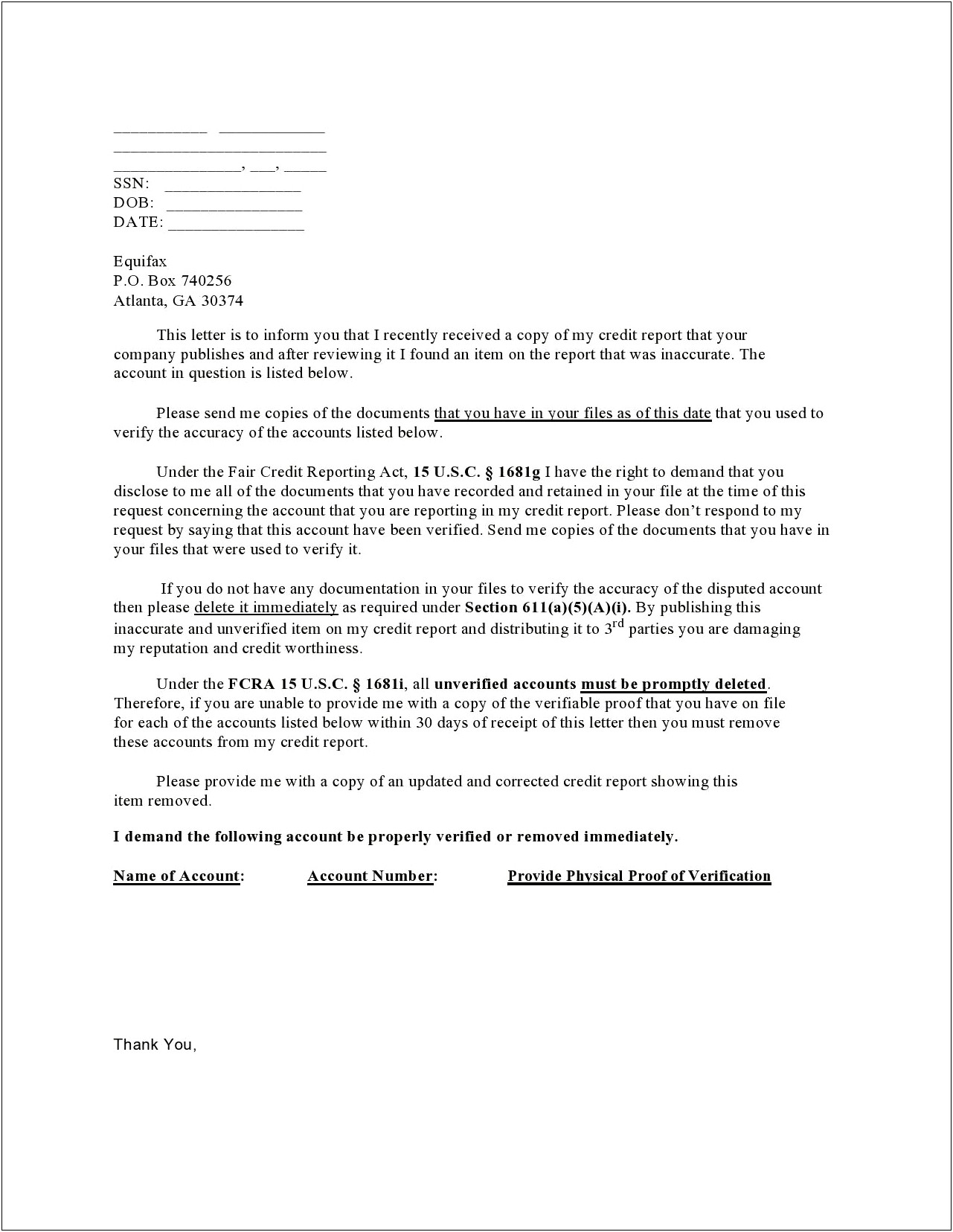 Letter Template To Equifax Lien Release