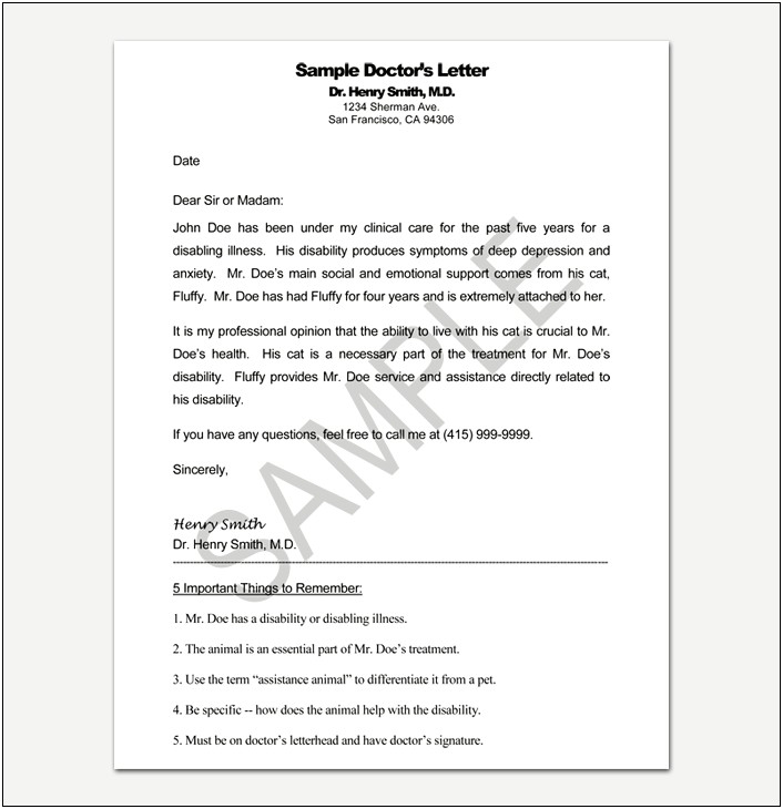 Letter To Doctor For Prescription Request Template