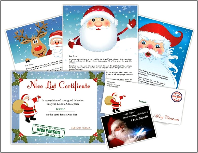 Letter To Father Christmas Template Printable