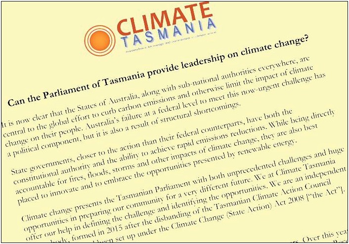 Letter To Mp About Climate Change Template