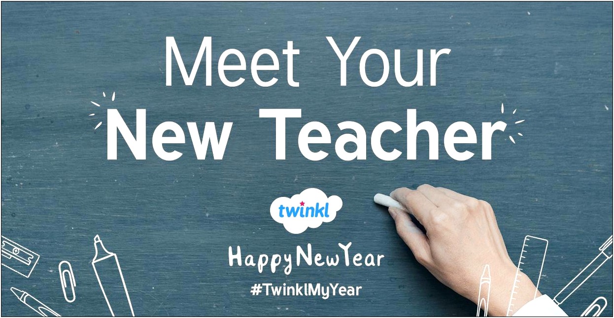 Letter To New Teacher Template Twinkl