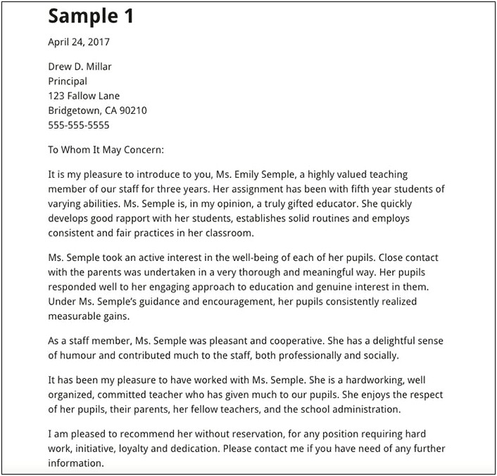 Letter To Parents Template Introducing Student Teacher