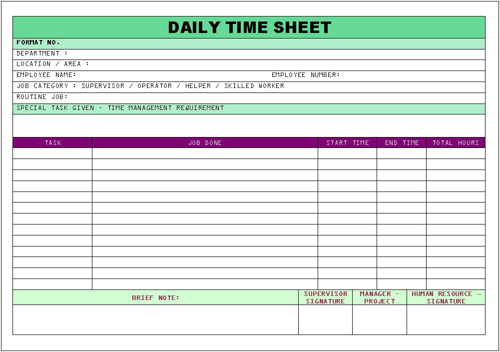 Letter To Staff About Time Sheets Template