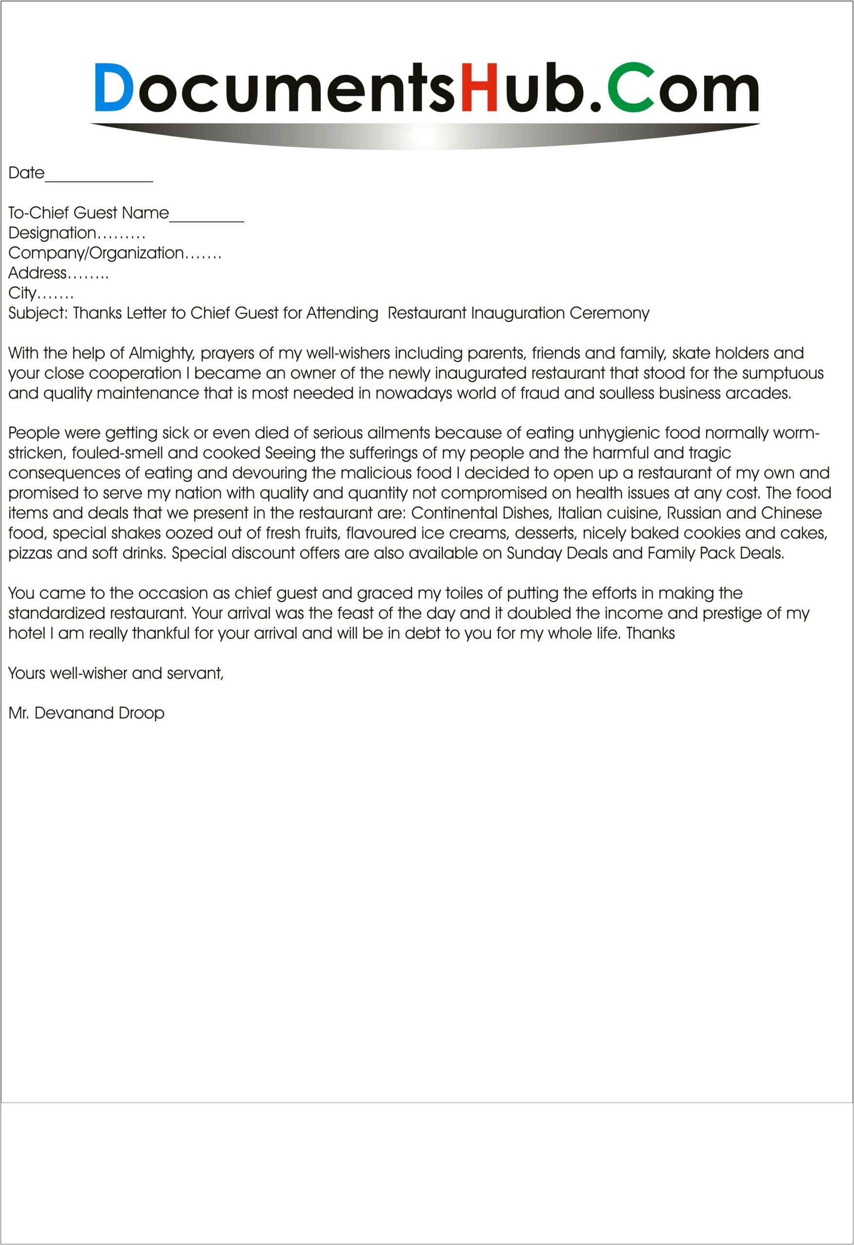 Letter To The Governor From An Organization Template