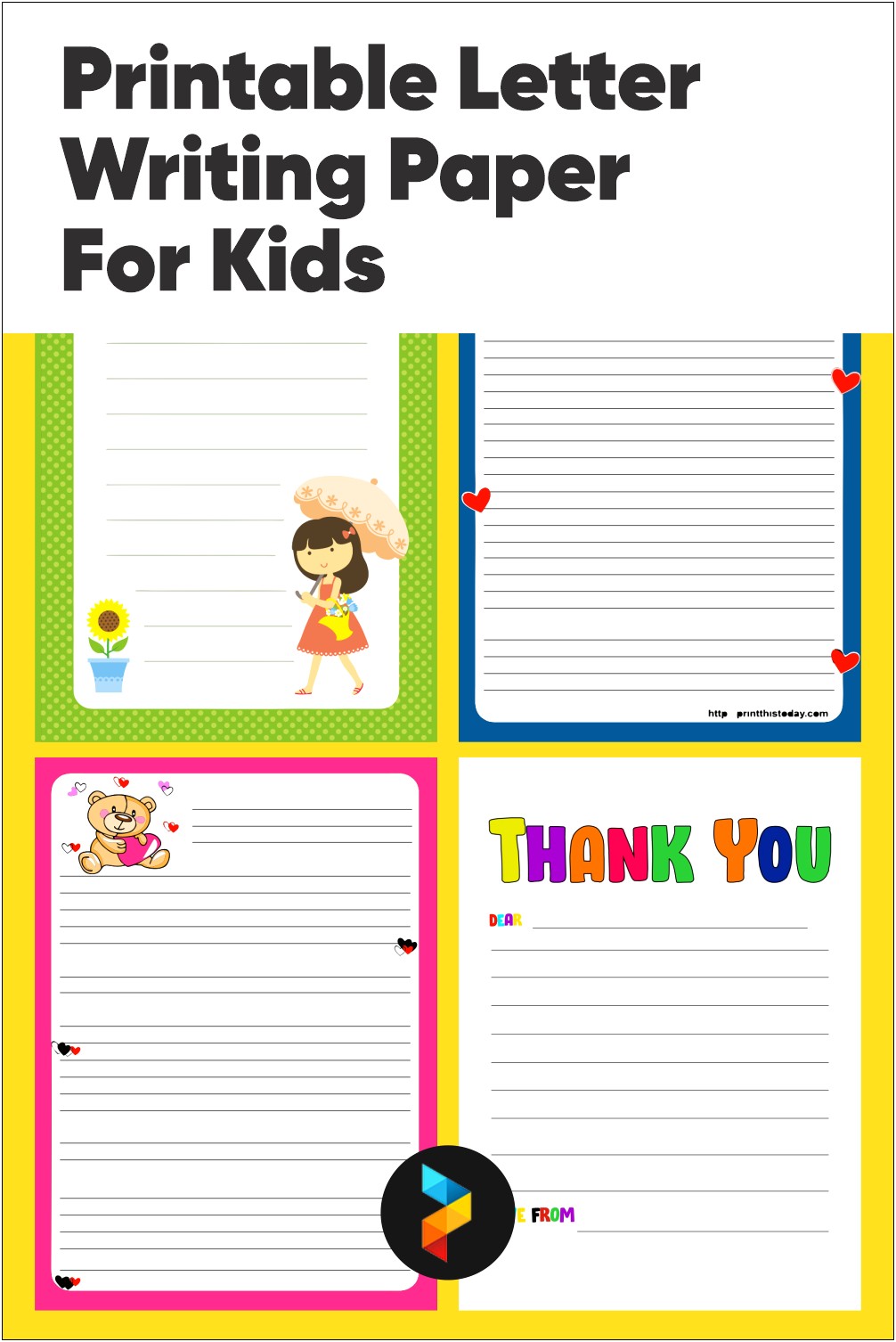 Letter Writing Template Free For Kids