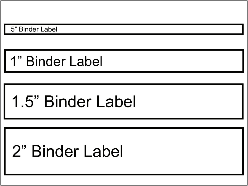 Lever Arch File Label Word Template