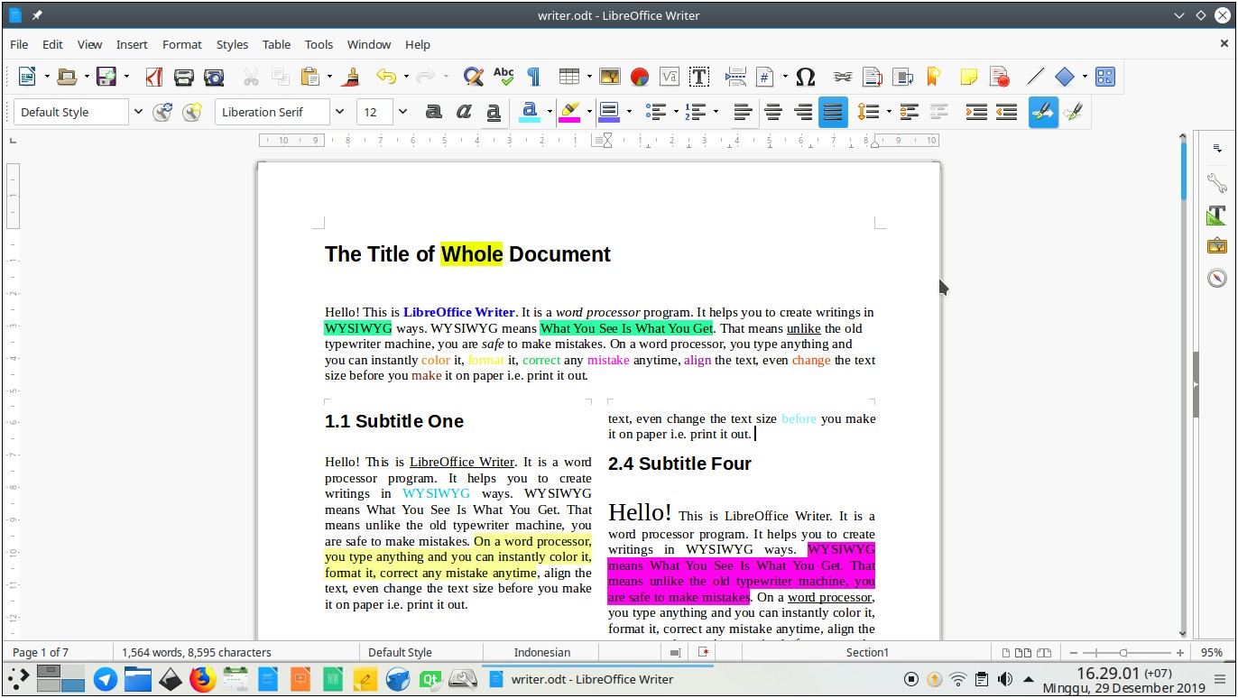 Libre Office Letter Heading With Attachements Templates