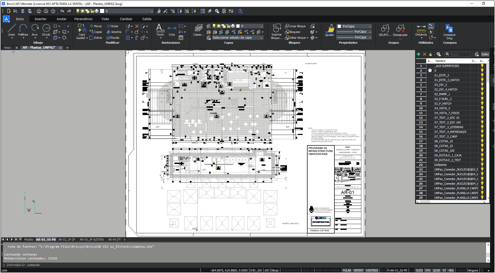 Librecad Template Border Letter Size Simple