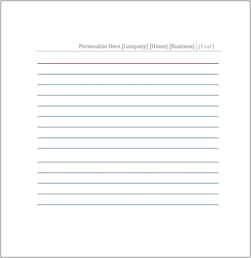 Lined Index Card Template Microsoft Word