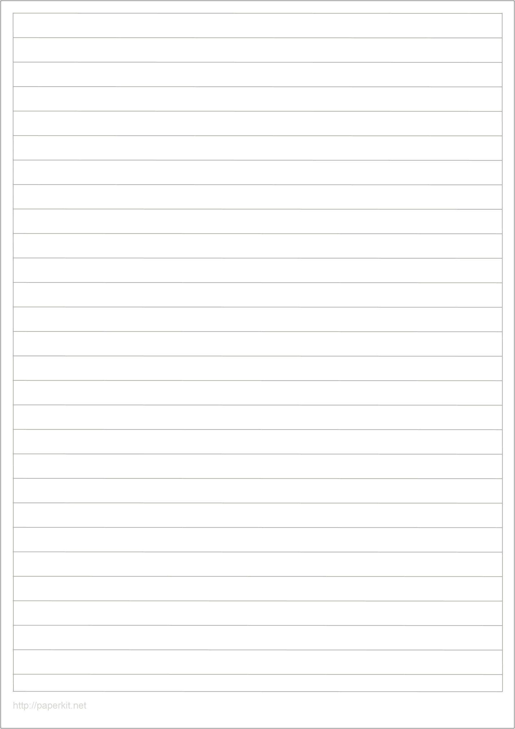 Lined Paper Template For Mac Word