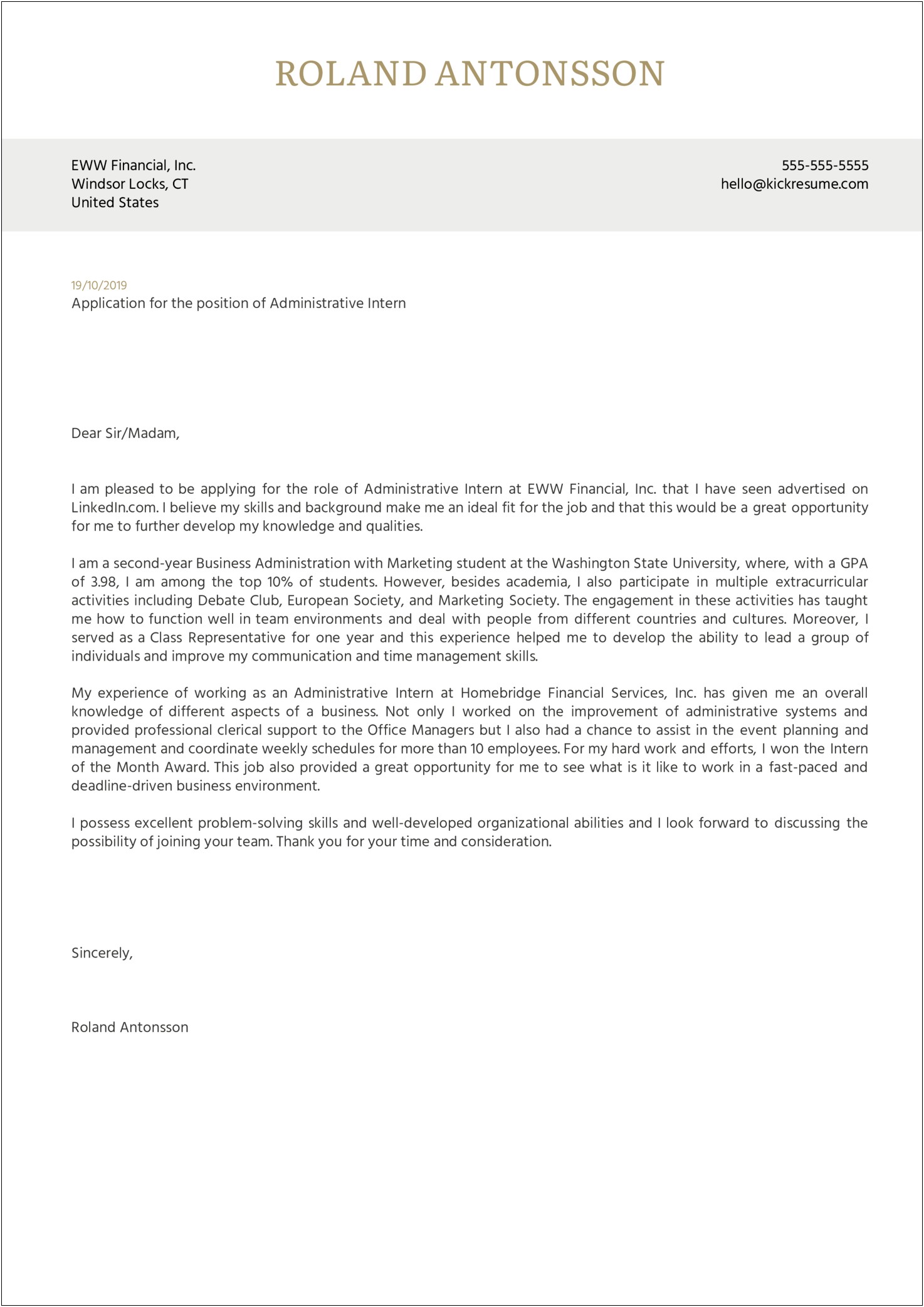 Linkedin Cover Letter Template Social Worker