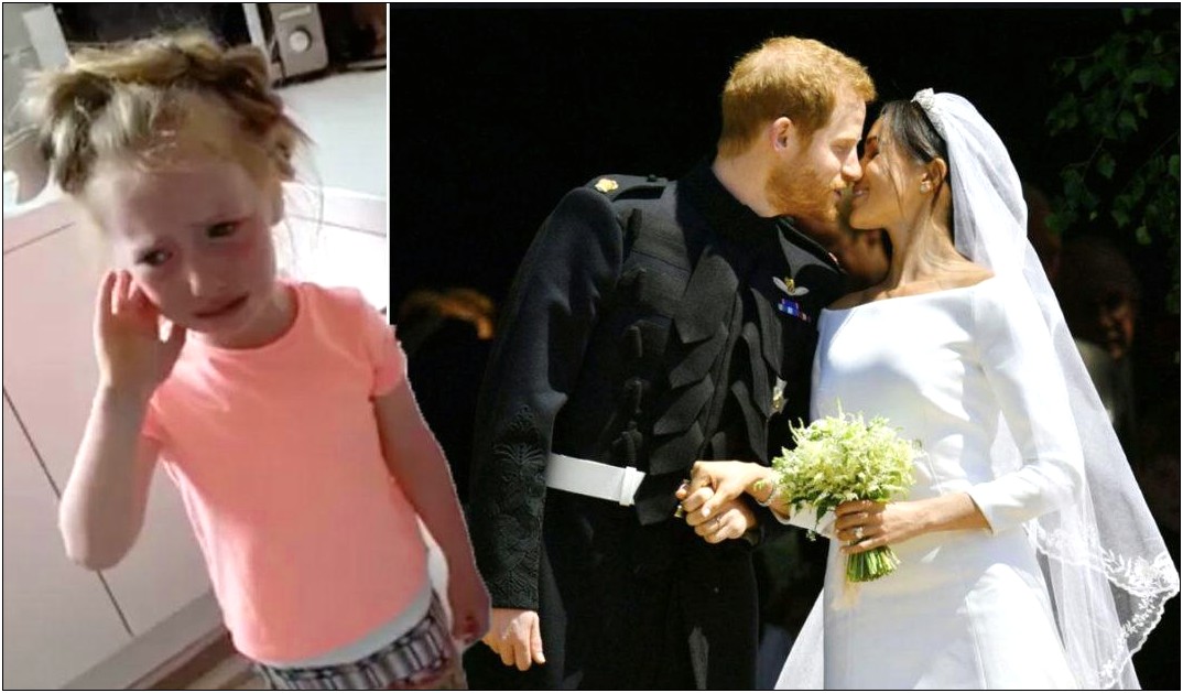 Little Girl Crying Over Royal Wedding Invite