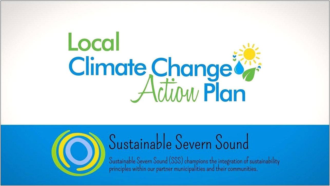 Local Climate Change Action Plan Template