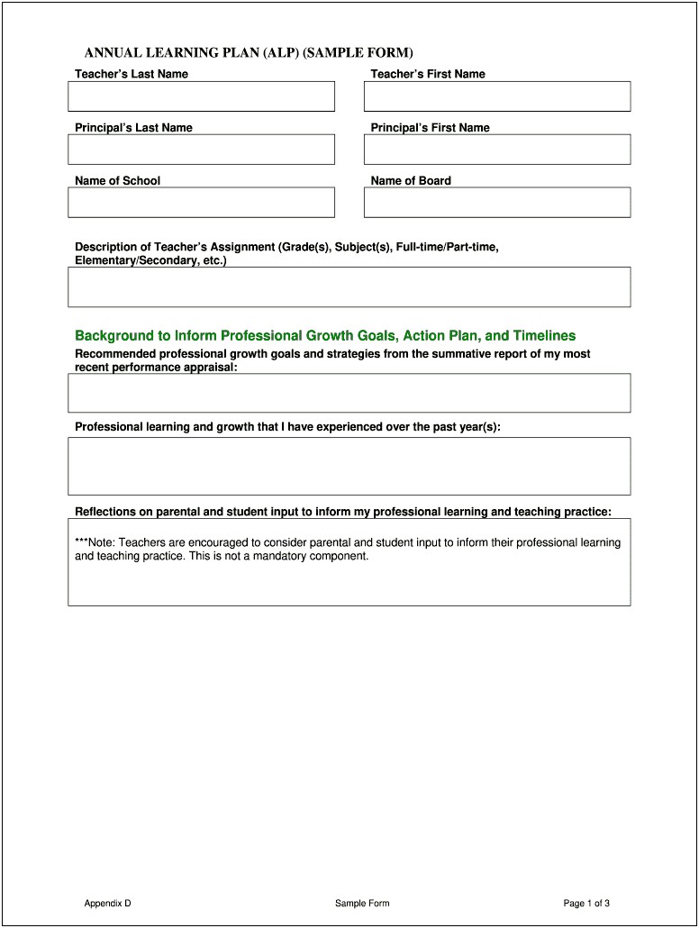 Long Range Plans Template Ontario Pdf