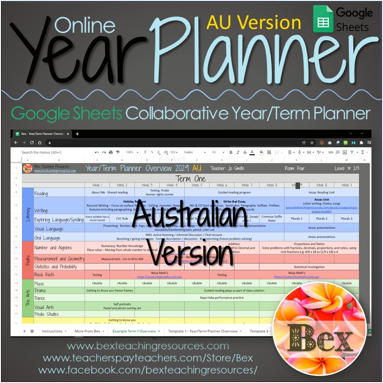 Long Term Planning Template For Teachers Nz