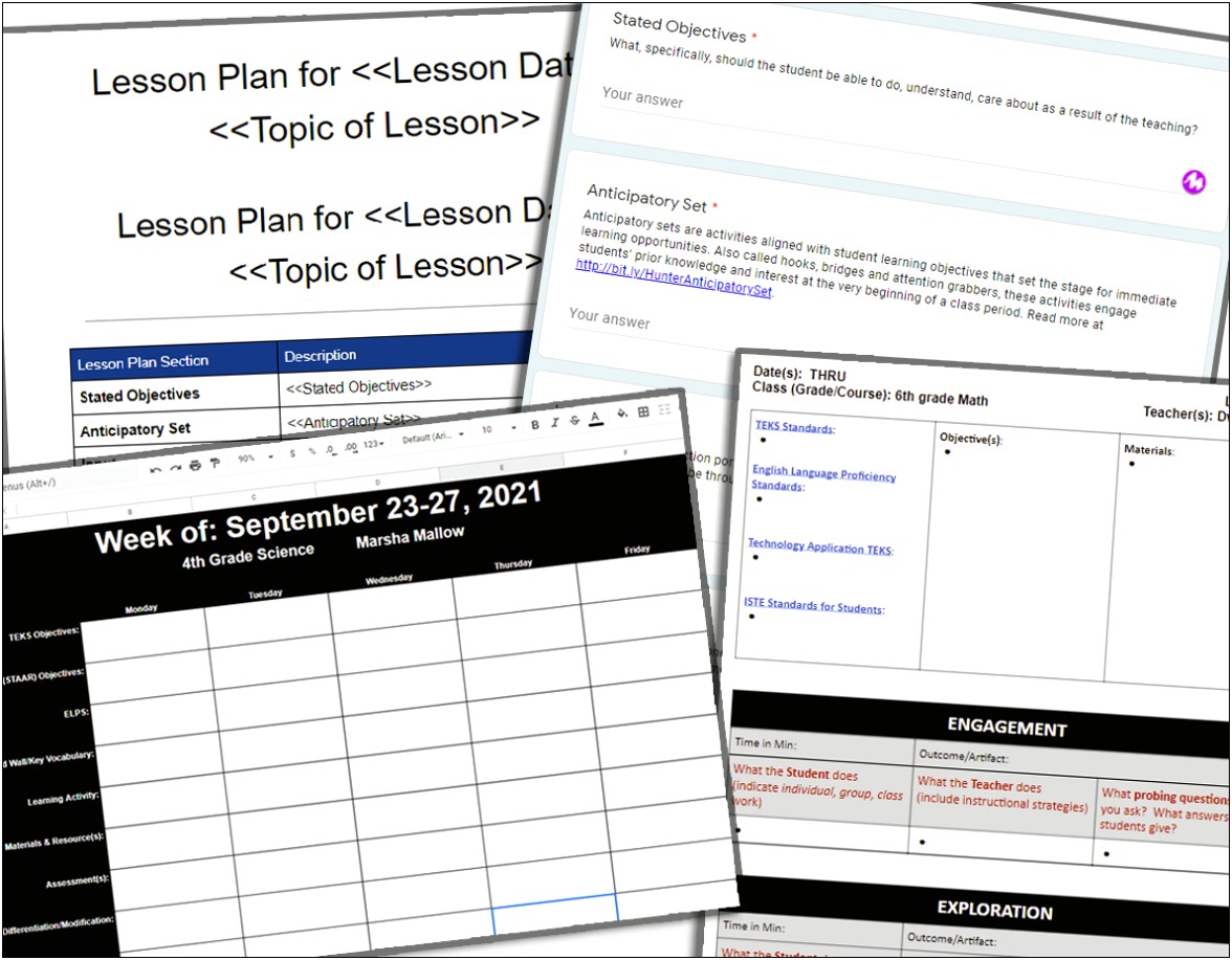 Louisiana Believes Math Unit Planning Template