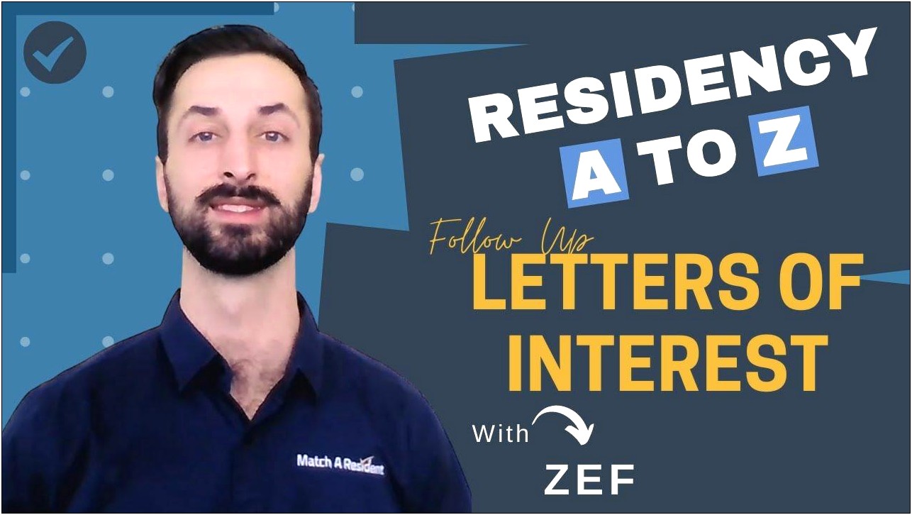 Love Letter To Residency Program Template