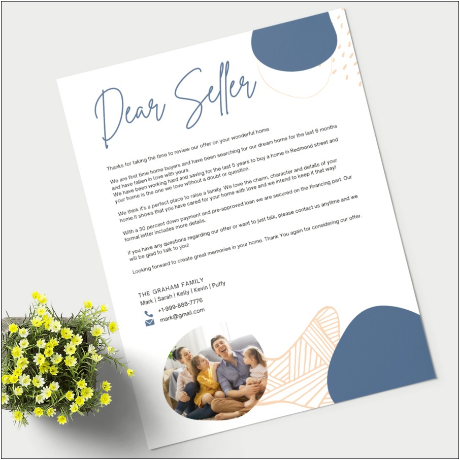 Love Letter To Seller From Buyer Template