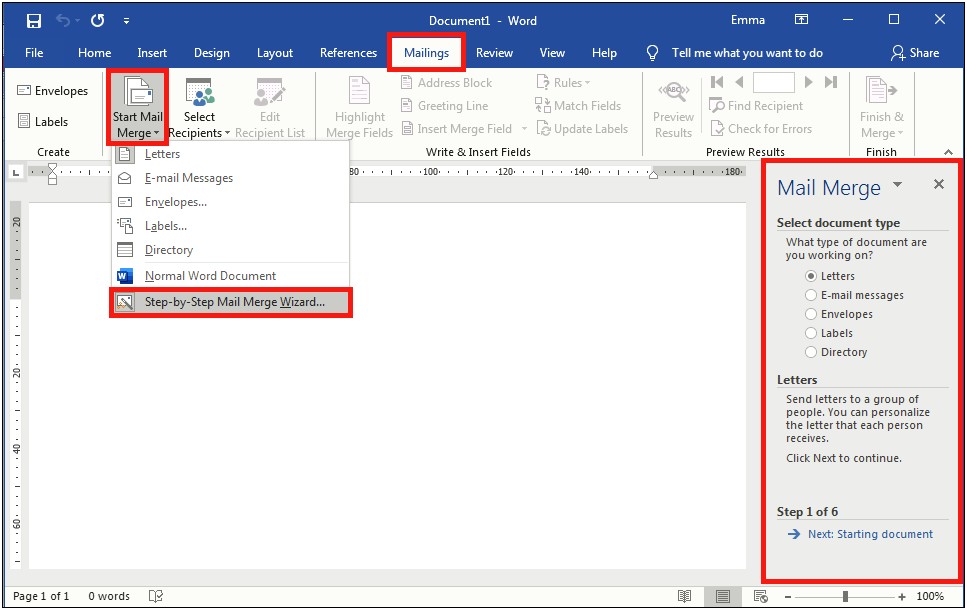 Mail Merge Using Avery Template Word Document