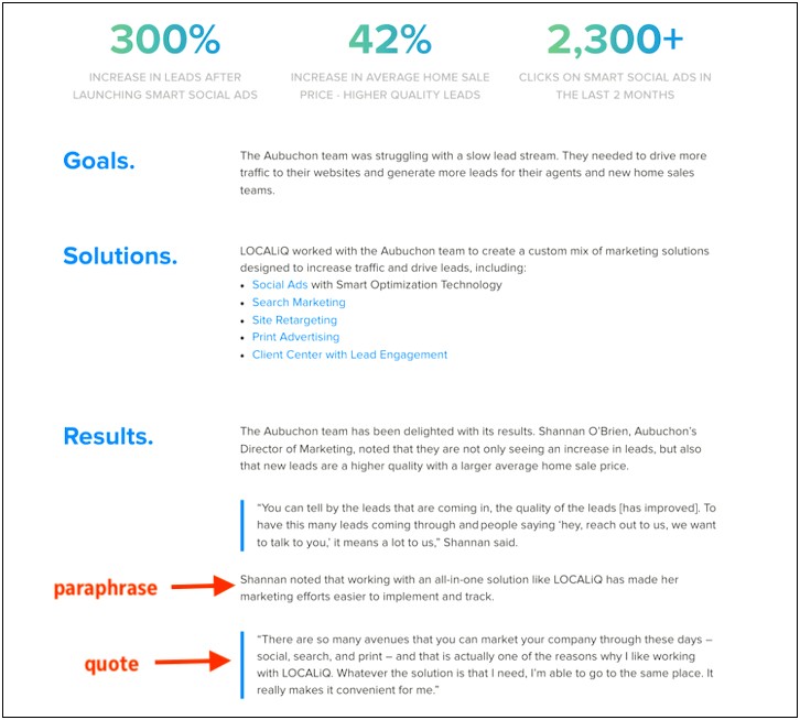 Marketing Material Customer Case Study Template Word