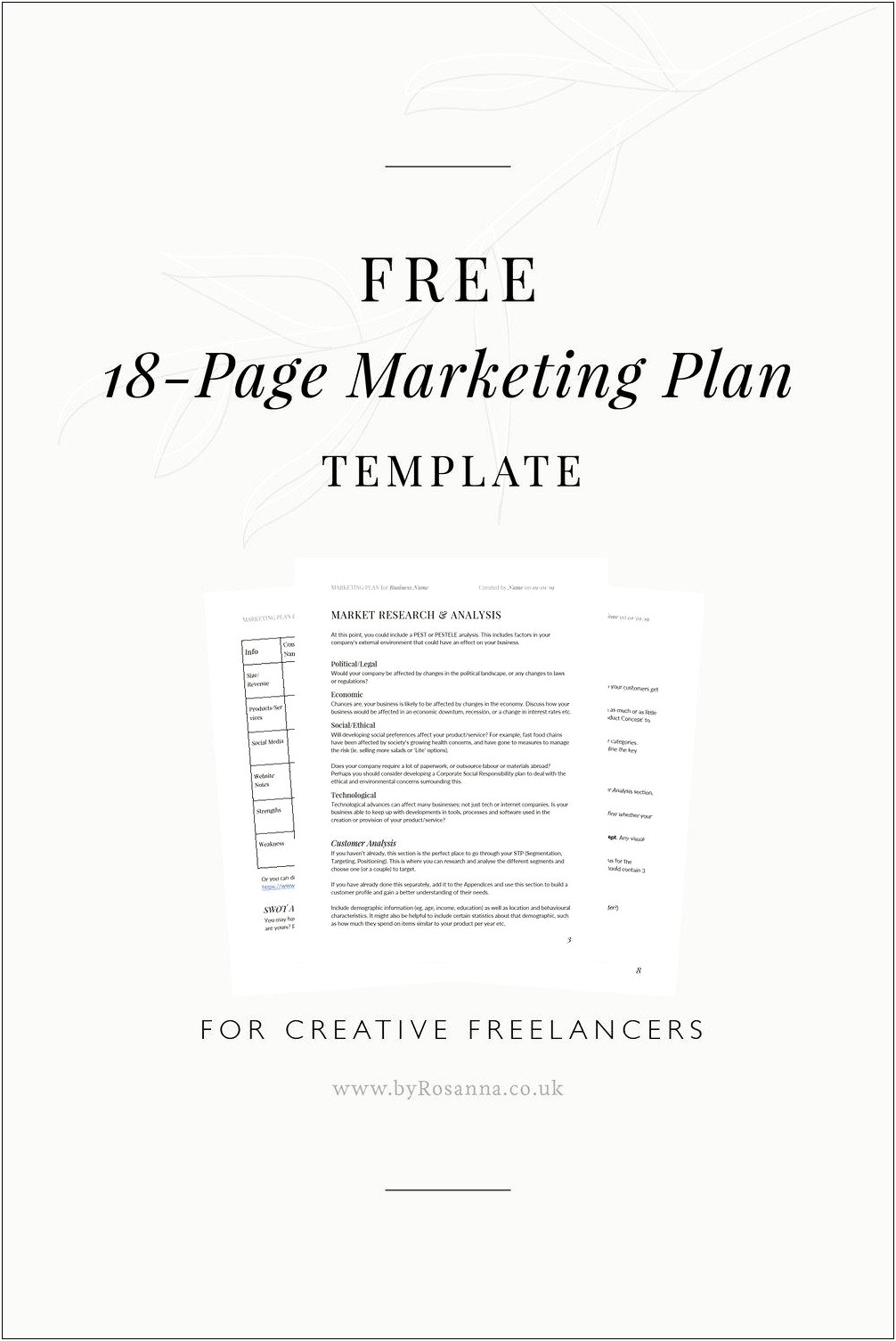 Marketing Plan Marketing Plan Template Free