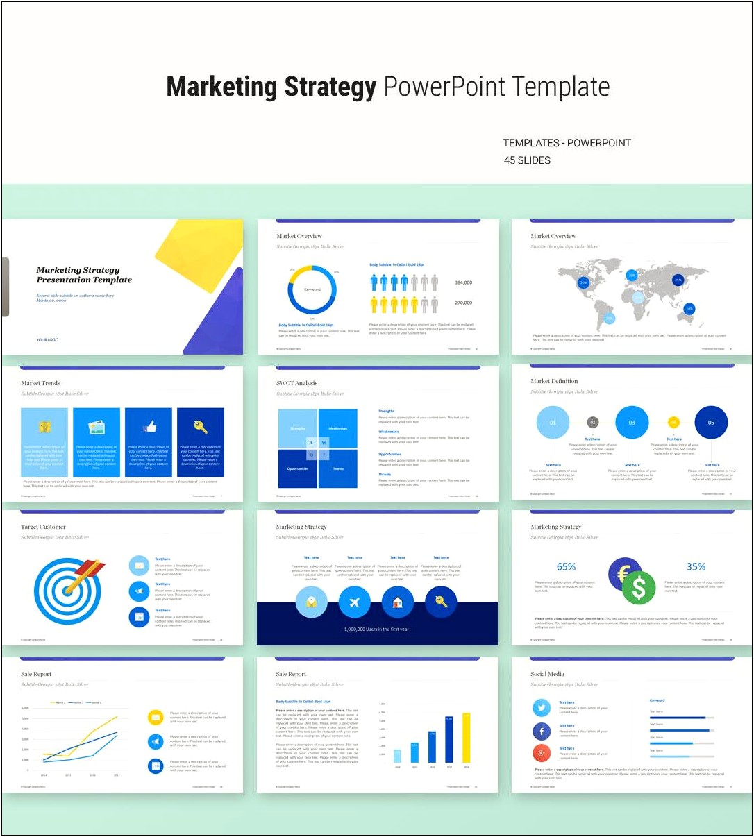 Marketing Plan Powerpoint Presentation Template Free