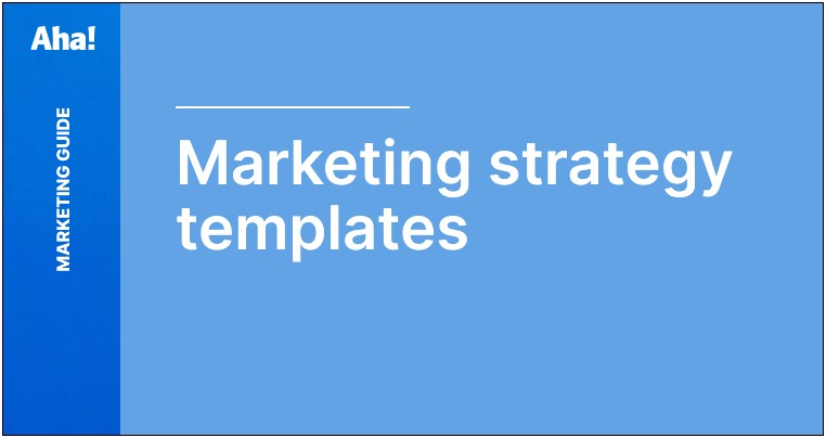 Marketing Plan Template By Marketing Strategy