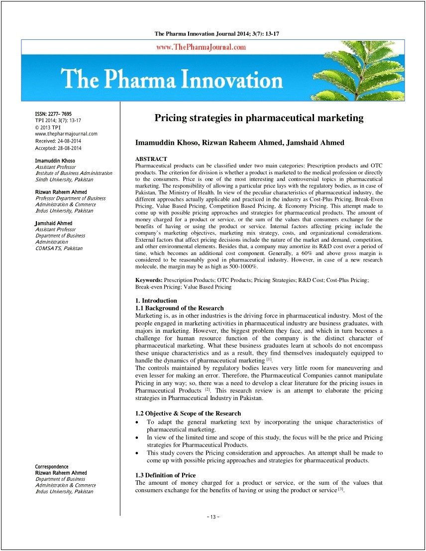 Marketing Plan Template For Retail Pharmacy