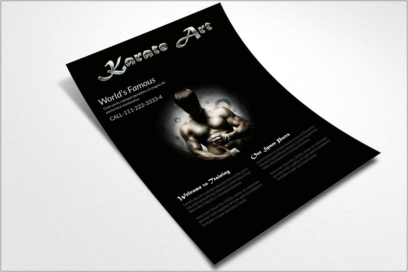 Martial Arts Flyer Template Microsoft Word
