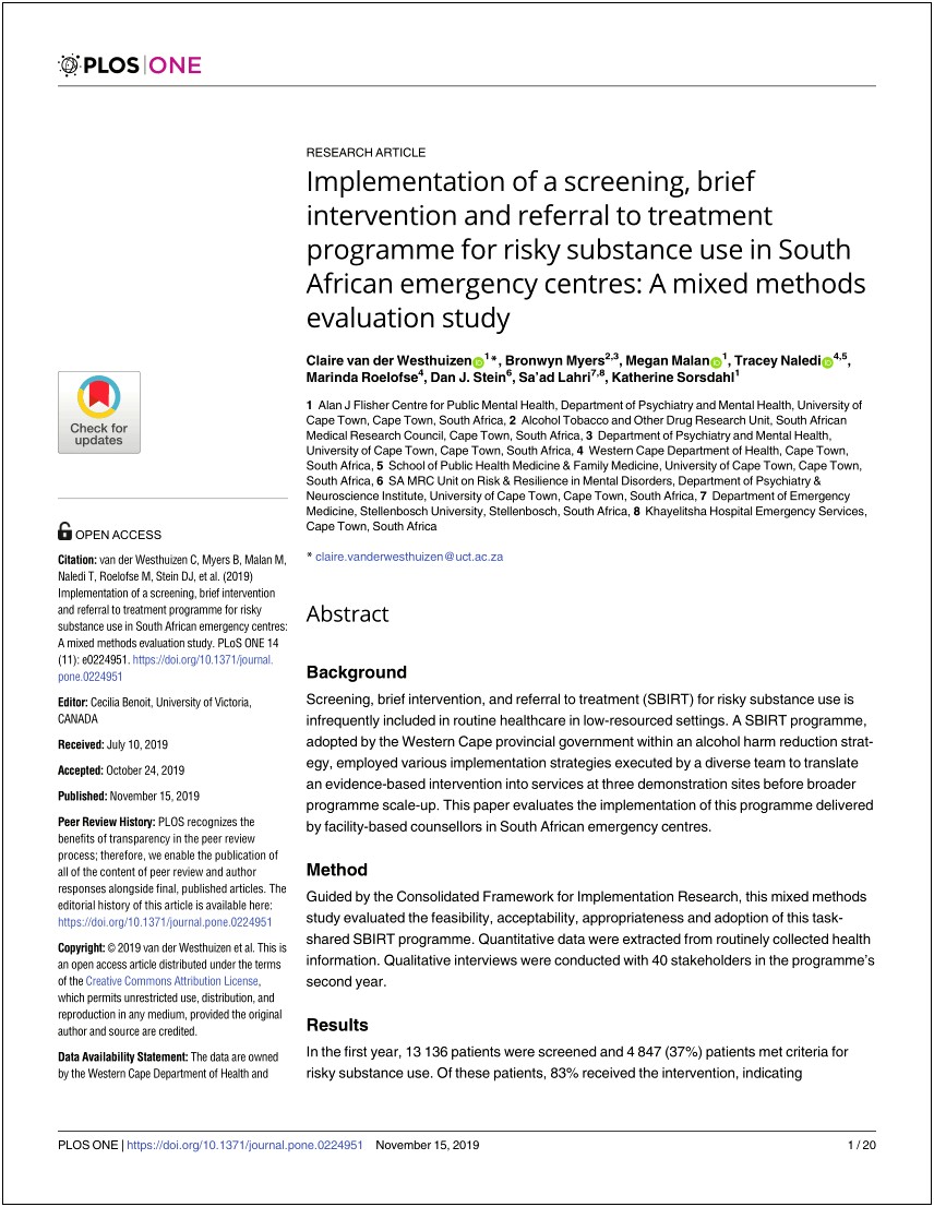 Mass Sbirt Implementation Planning Template School Pdf