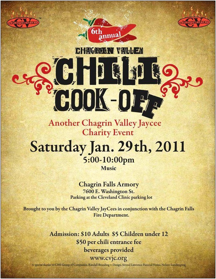 Master Chef Bbq Cook Off Invite Template Word