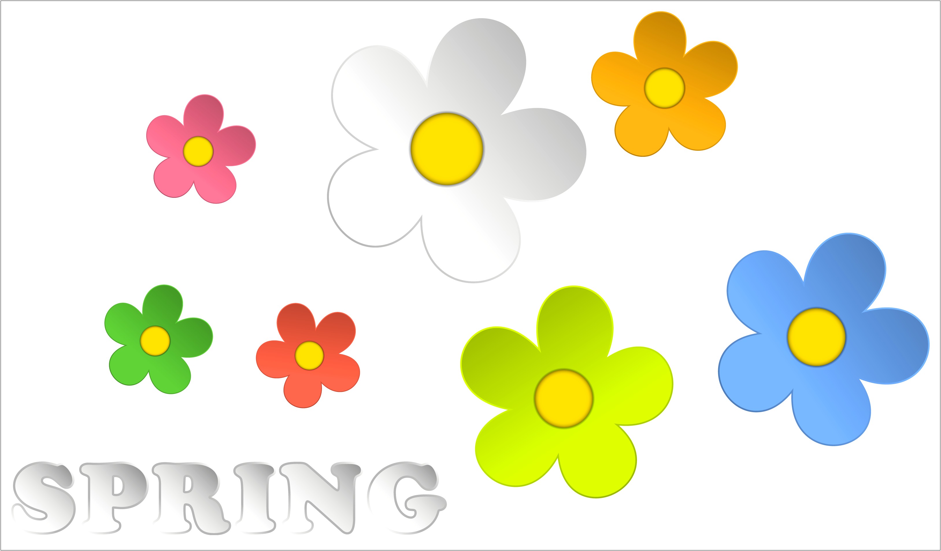May Spring Boarder Templates For Word