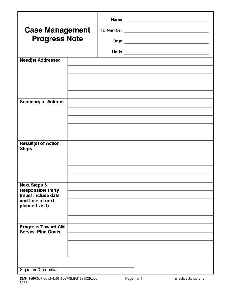 Medicaid Mental Health Treatment Plan Template