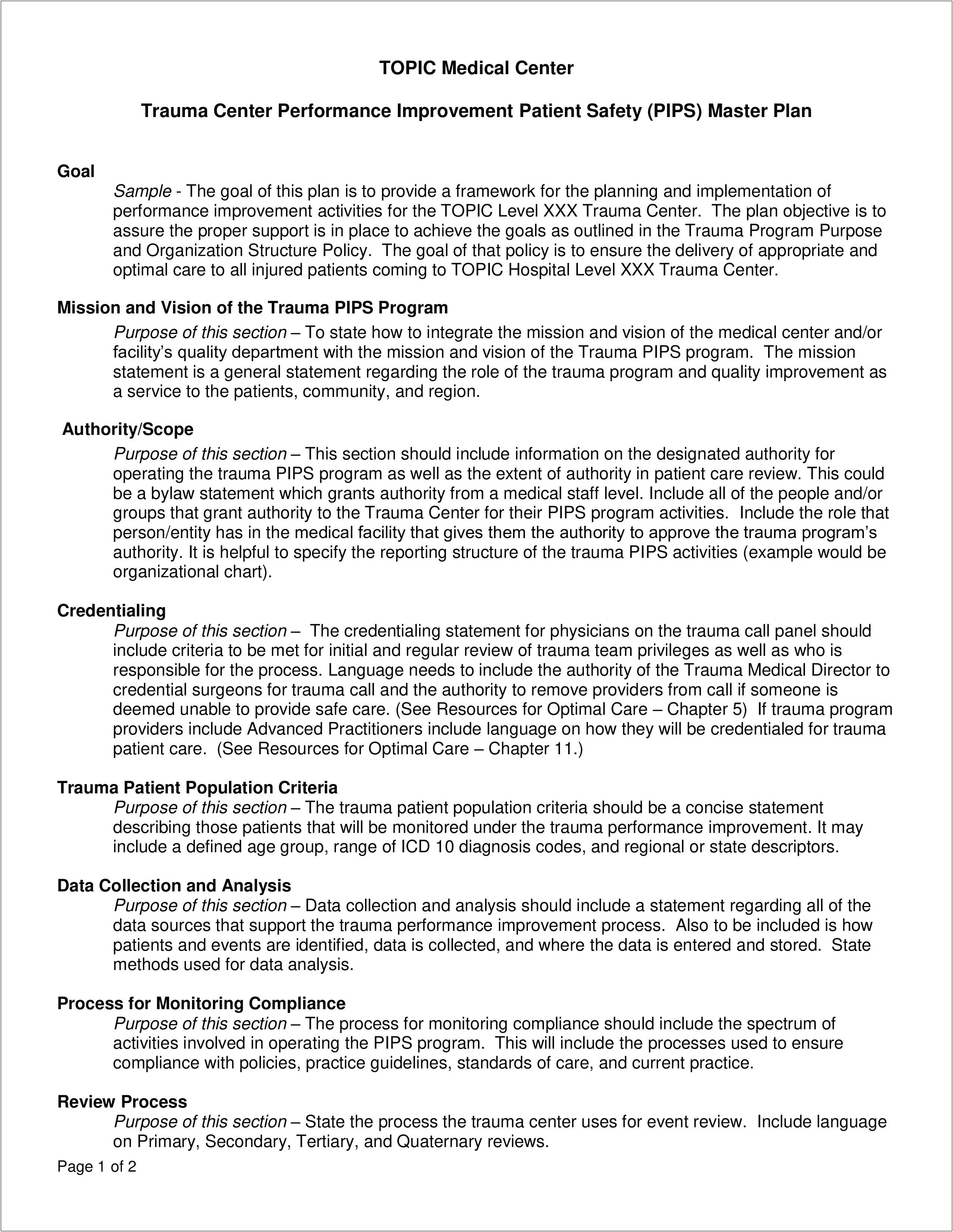 Medical Care Plan For Day Habilitation Template