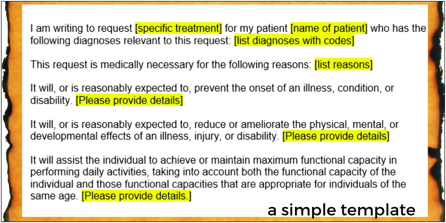 Medical Condition Letter From Doctor Template