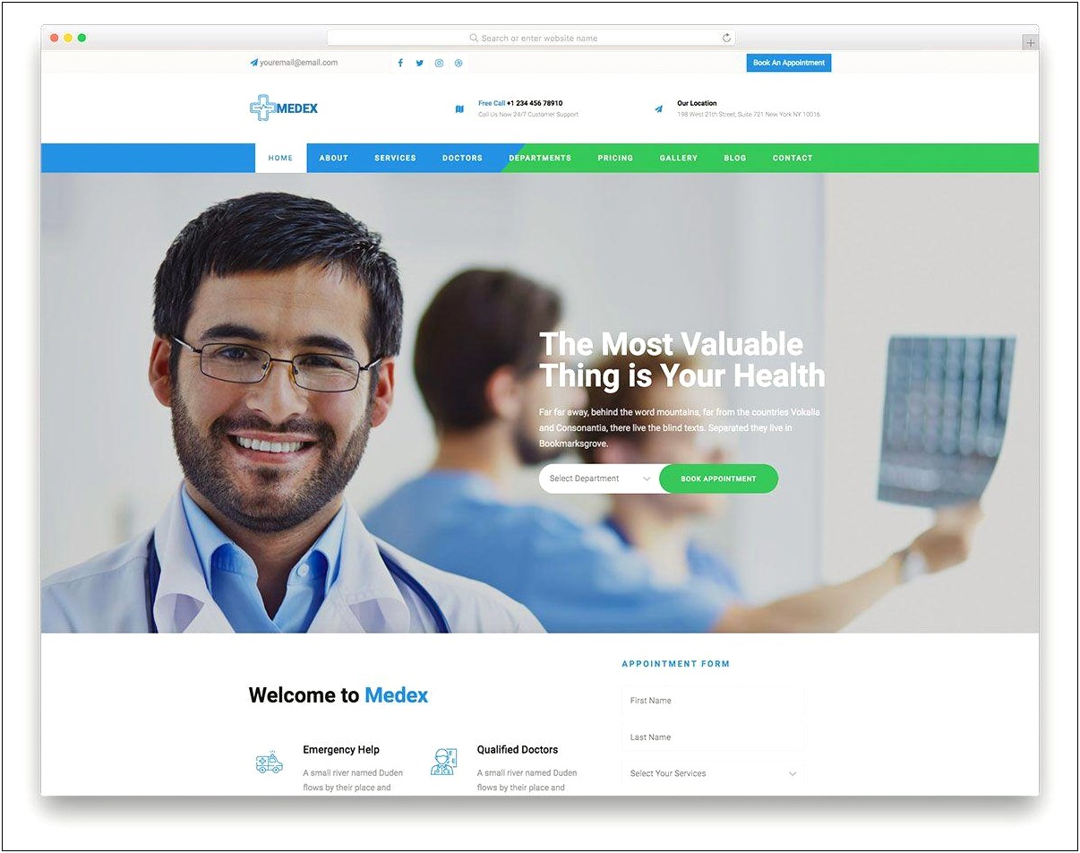 Medical Management System Template Free Download