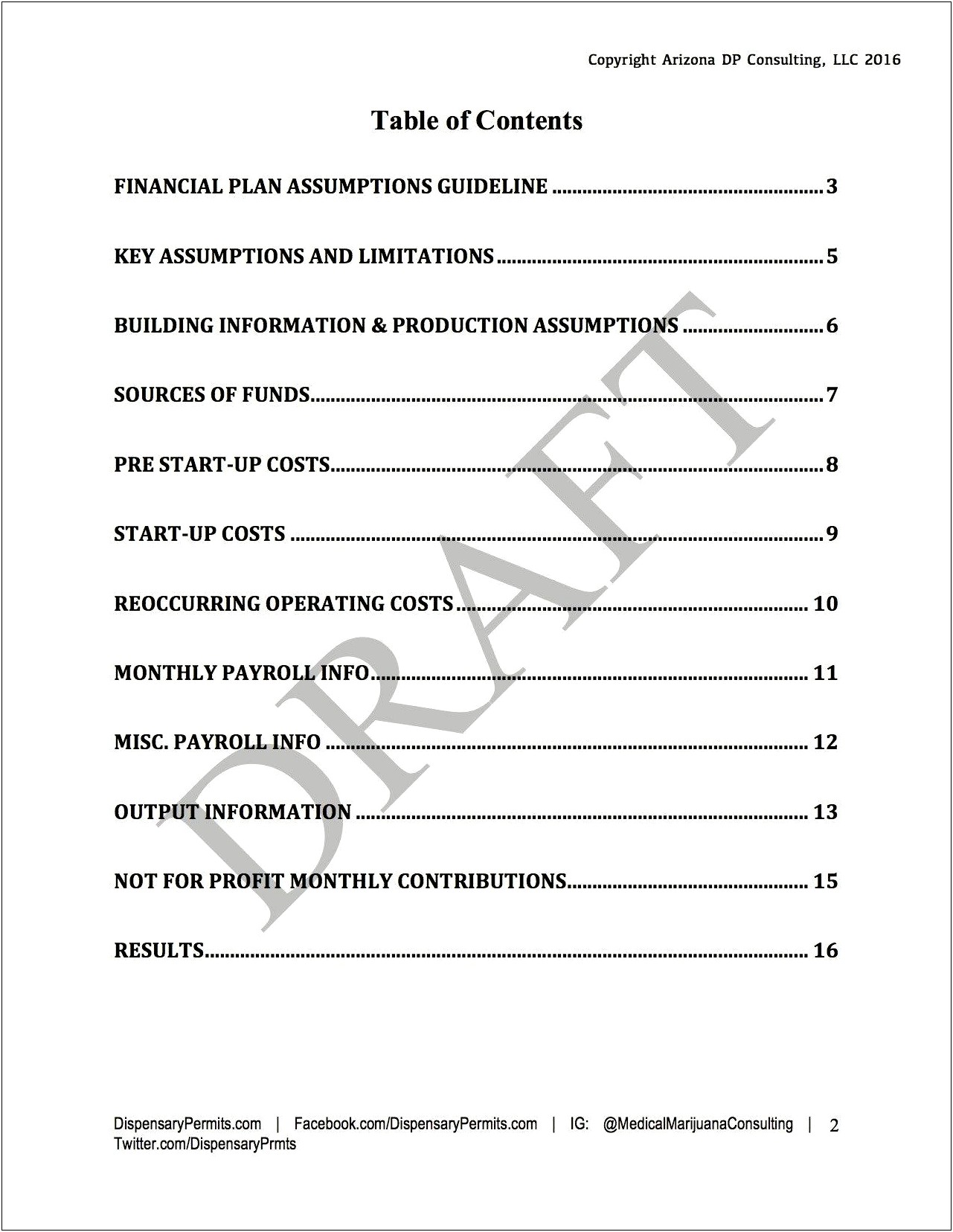 Medical Marijuana Business Plan Template For Illinois