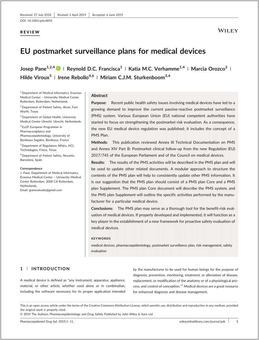 Medical Monitoring Plan In Pharmacovigilance Template